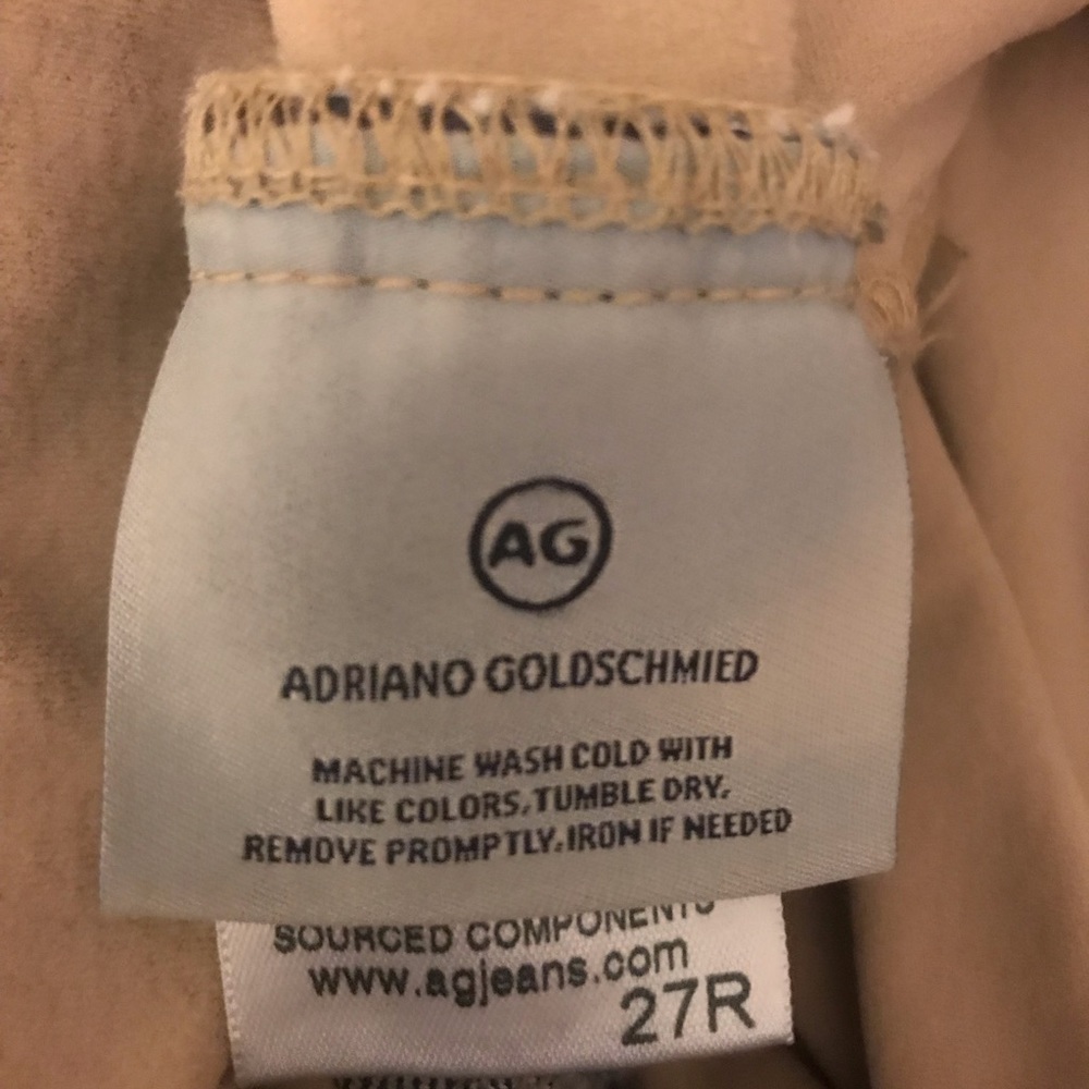 AG full panel skinny medium wash maternity jeans